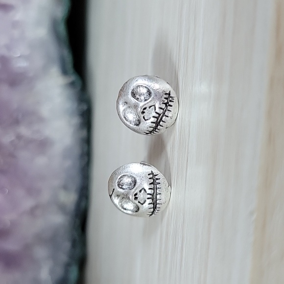 Disney Other - Jack Skellington Goth Stud Earrings